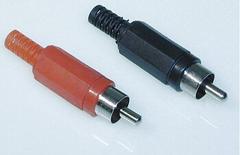 Rca-hane  2-pack  Röd/svart