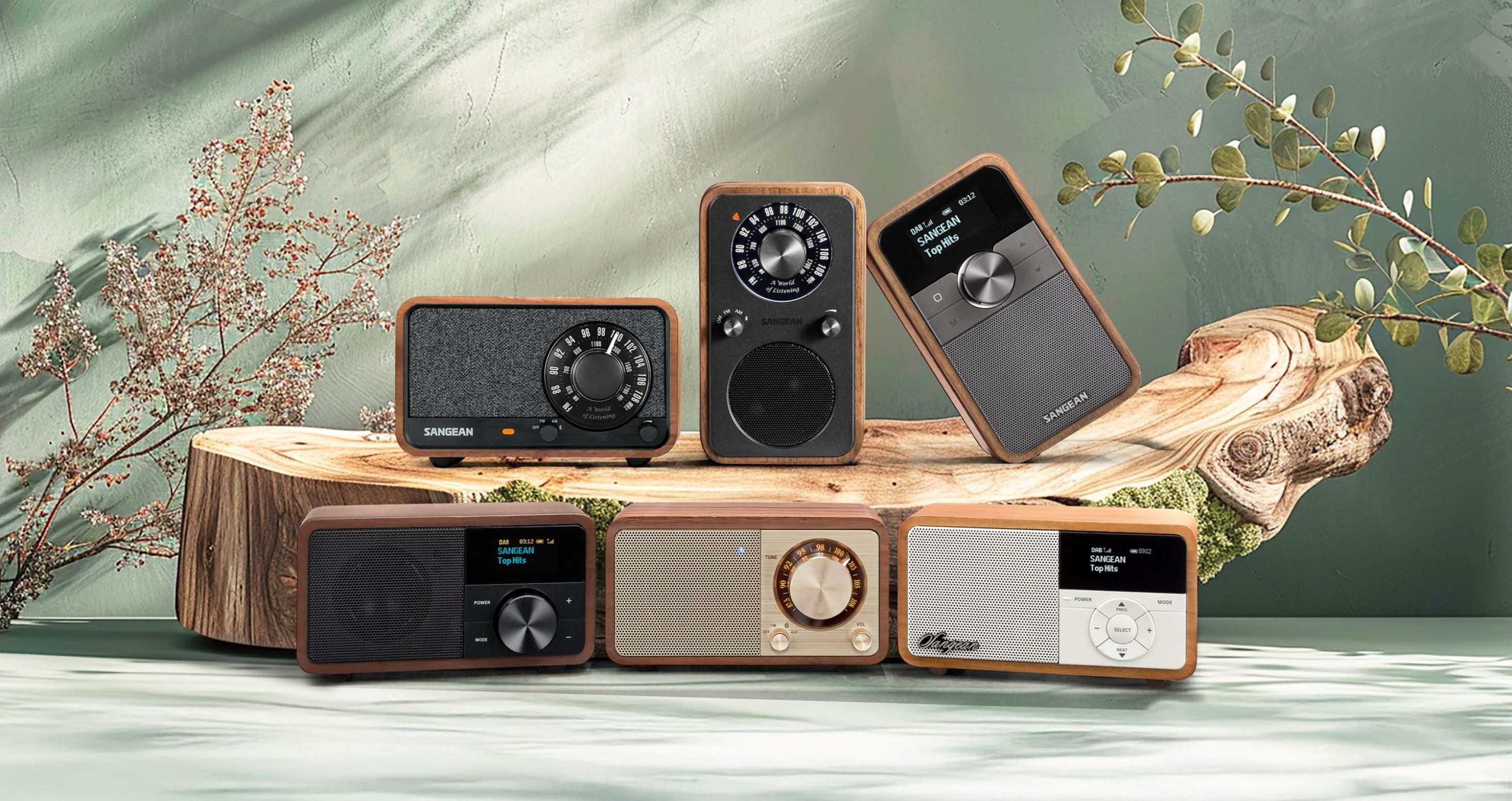 Sangean hela sortiment  Från fickradio till hemmastereo