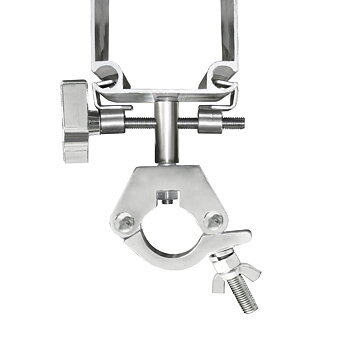 Balkklämma med koppling för att hänga rör och/eller truss i tält / 8 - 11 cm / 50 kg