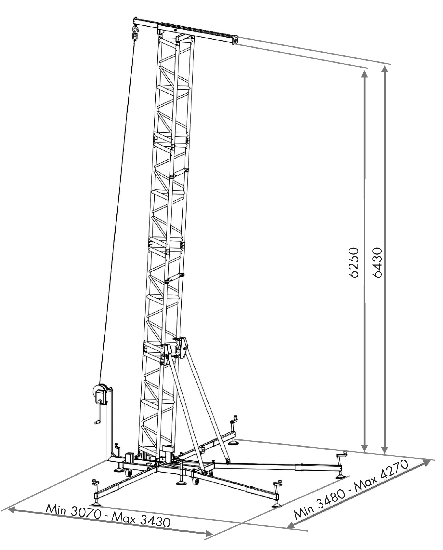 TMD-545/N - 6,25m / 500kg - 5