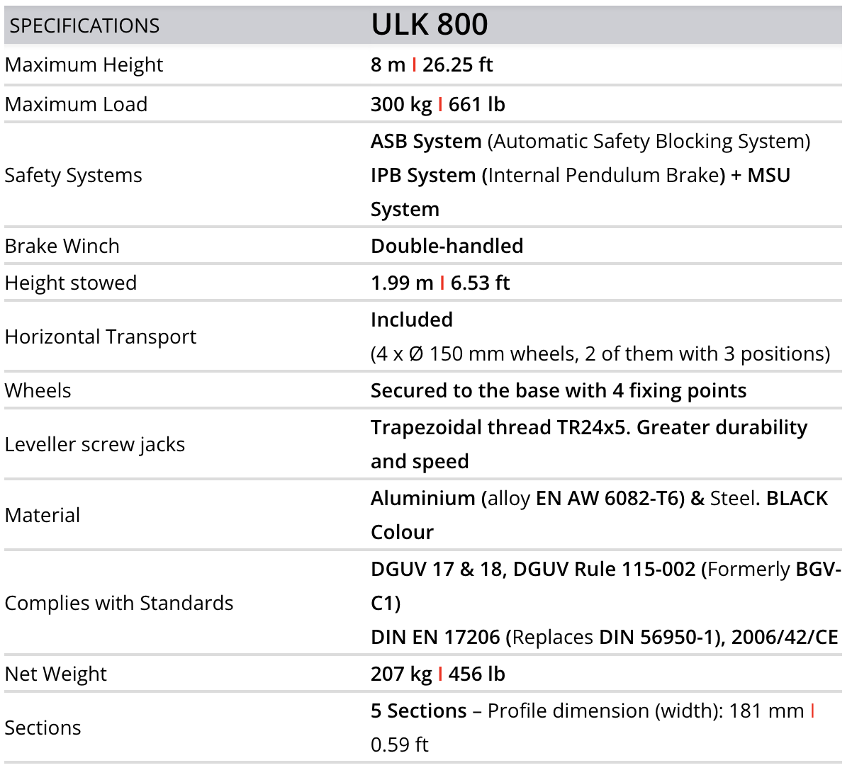 ULK 800 - 8 m / 300kg - 9