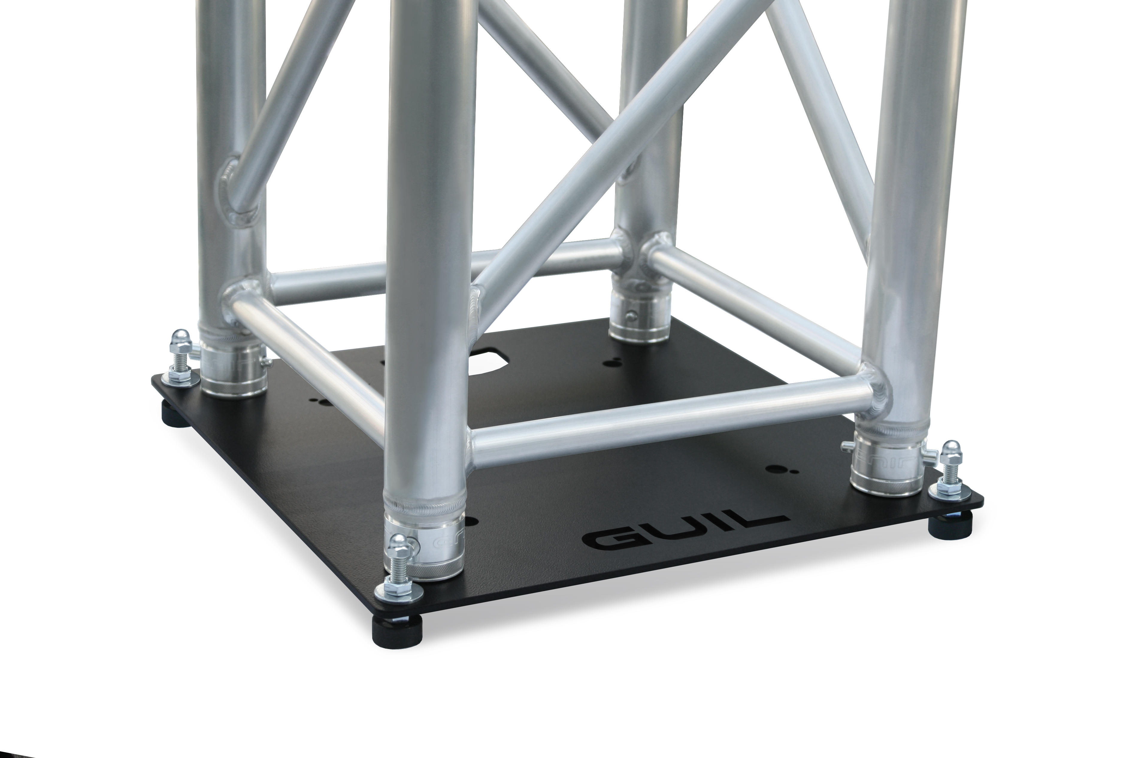 Steel base plate for square trusses / 45 x 45 cm - 2