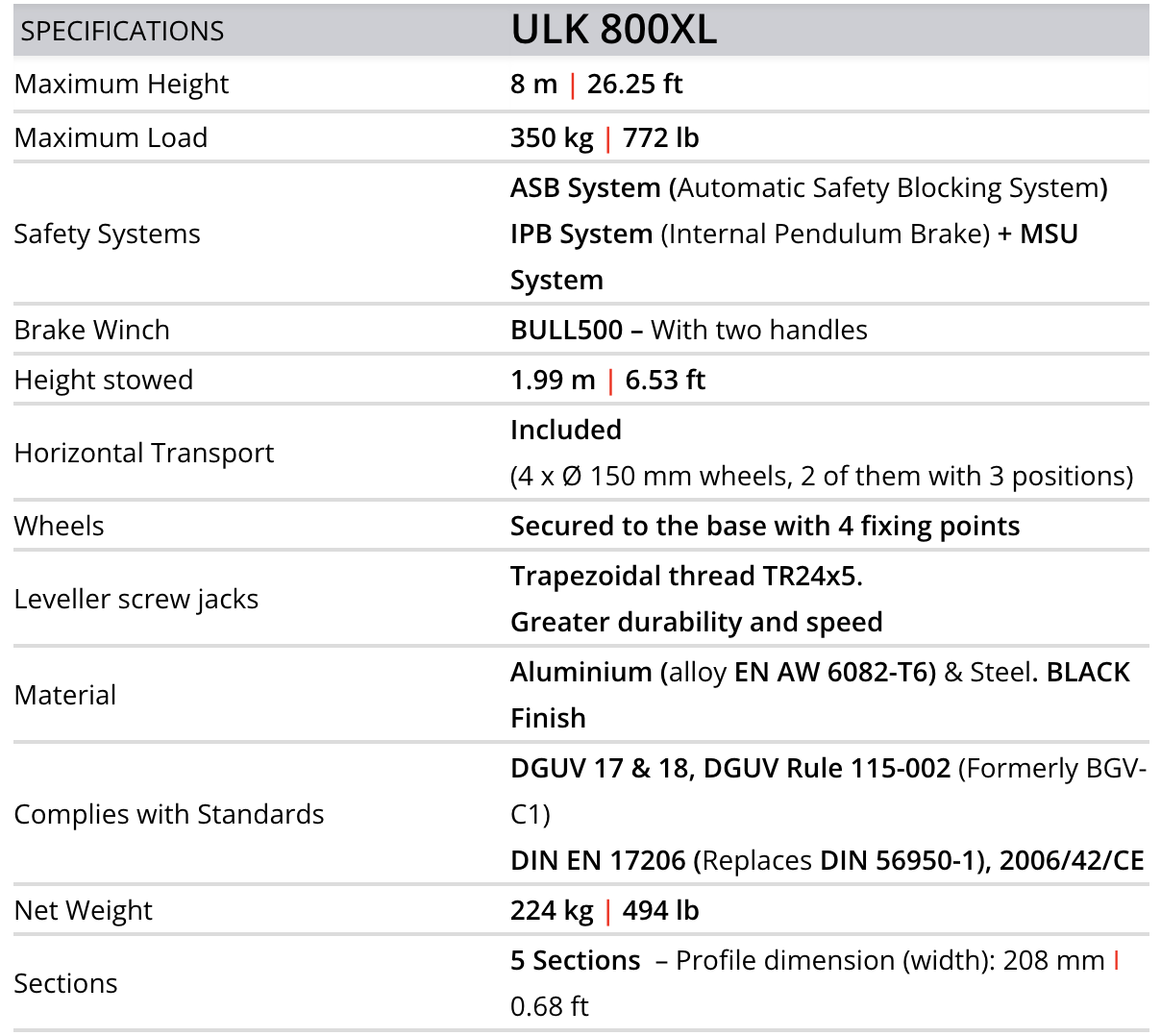 ULK 800XL - 8 m / 350 kg   - 13