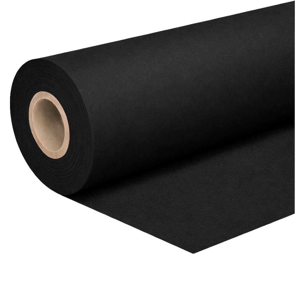 Flannel 130 cm - black - 60 m