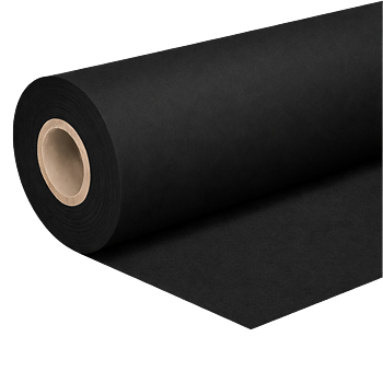 Flanell 130 cm - svart - 60 m
