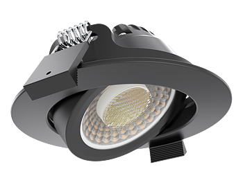 Malpoza LED Downlight, 5W/7W, CCT, Dimbar, svart 