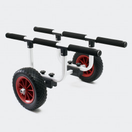 Kajakvagn med goda inställningsmöjligheter. Maxbredd 40cm