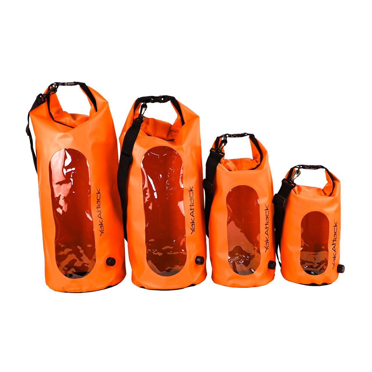 Yakattack 20L Roll-Top Dry Bag with Air Valve - Orange - 3
