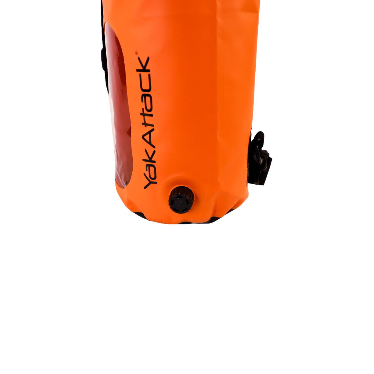 Yakattack 30L Roll-Top-Trockentasche mit Luftventil – Orange