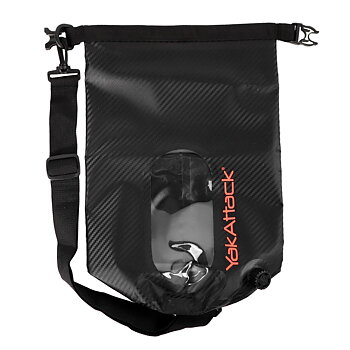 Yakattack 20L Roll-Top Drybag with Air Valve - Svart Karbon