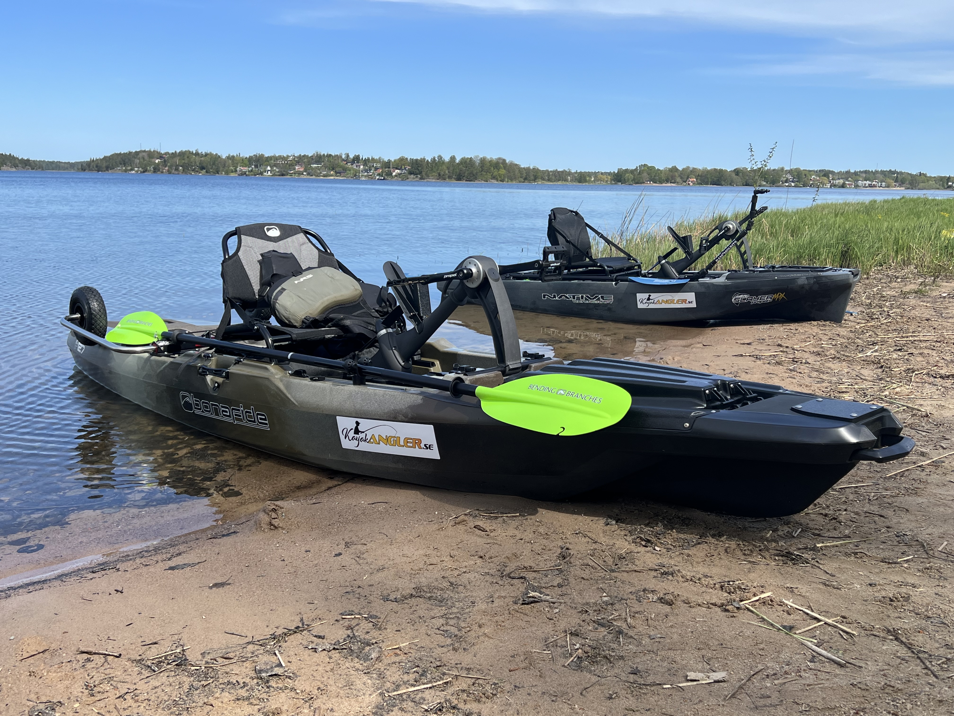 Rental of trailer with 2 fishing kayaks - 1 Week