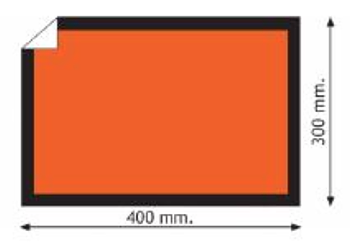 ADR Etikett 40x30 cm - 25 st
