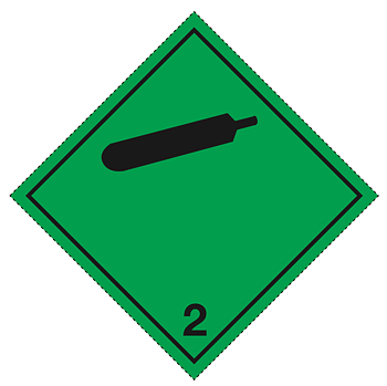 Klasse 2.2 - Skilt 25x25 cm - 25 stk