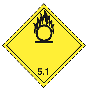 Klasse 5.1 - Skilt 25x25 cm - 25 stk