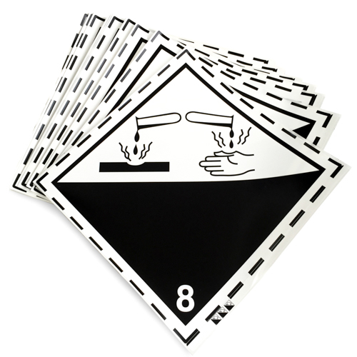 Klass 8 - Storetiketter 25x25 cm - 25 st - 2