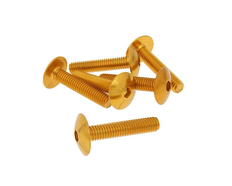 Skruvkit 6st till kåpor M6x30 - 3