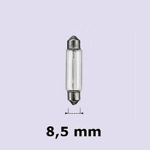 Bosma spollampa 11x36 S8,5 3W 6V