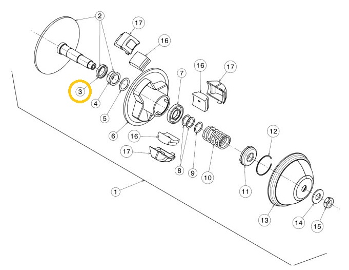 Drivremslager primärvariator Eko - 2