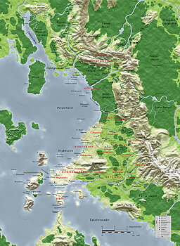 Damarien Map (A3-paper), accessory