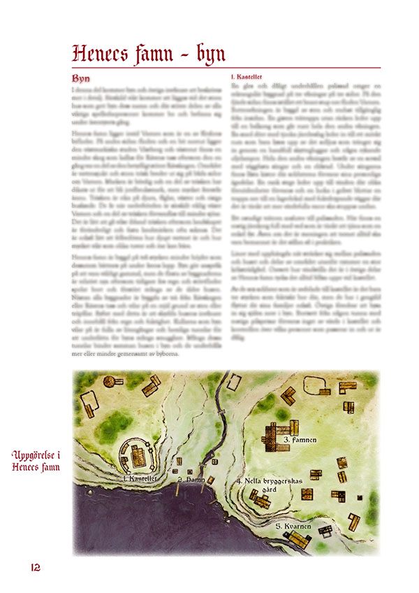 Henecs Famn, scenario (PDF in Swedish) - 2