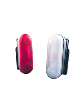 2-pack Batterifria varselljus för löpning, gång, ridning, dans, mm.