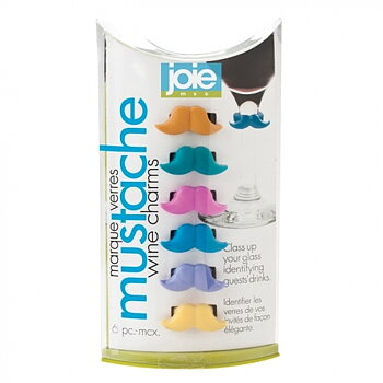 VINGLASMÄRKARE MUSTACHE JOIE