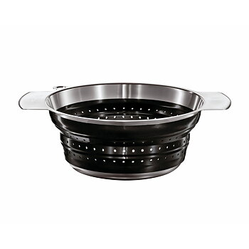 RÖSLE DURKSLAG STÅL/SILIKON SVART 20CM