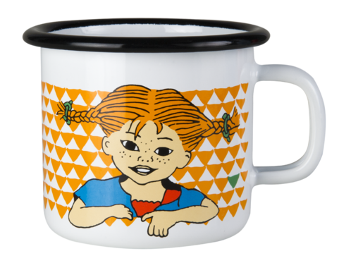 MUURLA PIPPI MUGG EMALJ HERE I COME 2,5DL