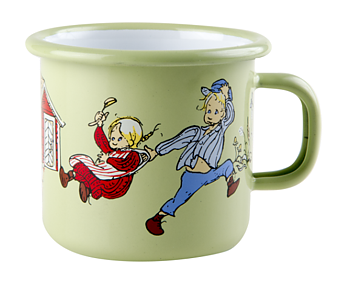 MUURLA EMIL OCH IDA MUGG EMALJ GRÖN 2,5DL