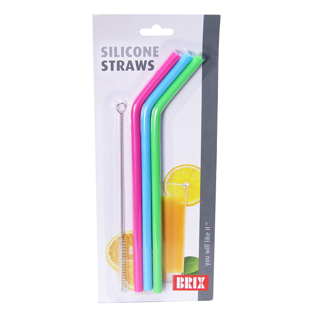 BRIX SILIKON SUGRÖR 3-PACK INKL RENGÖRINGSBORSTE - 2