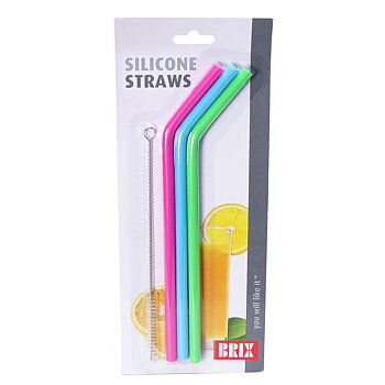 BRIX SILIKON SUGRÖR 3-PACK INKL RENGÖRINGSBORSTE