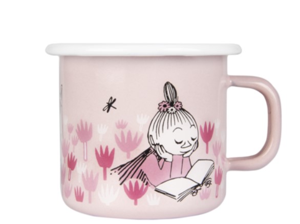 MUURLA MOOMIN IN THE GARDEN MUGG EMALJ ROSA 2,5DL