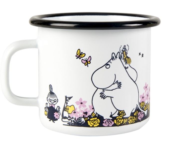 MUURLA MOOMIN HUG MUGG EMALJ VIT 2,5 DL 