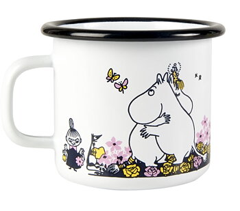 MUURLA MOOMIN HUG MUGG EMALJ VIT 2,5 DL 
