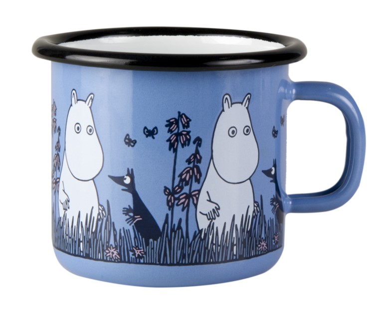 MUURLA MOOMIN FRIENDS MUGG EMALJ MUMIN BLÅ 2,5DL - 3