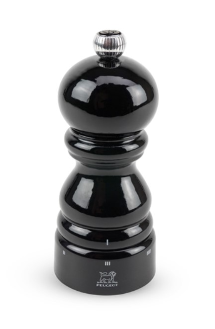 PEUGEOT PARIS SALTKVARN 12 CM BLACK LACQUERED