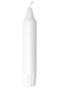Korta kronljus 135 mm - VITA LJUS Skånska Stearinfabriken