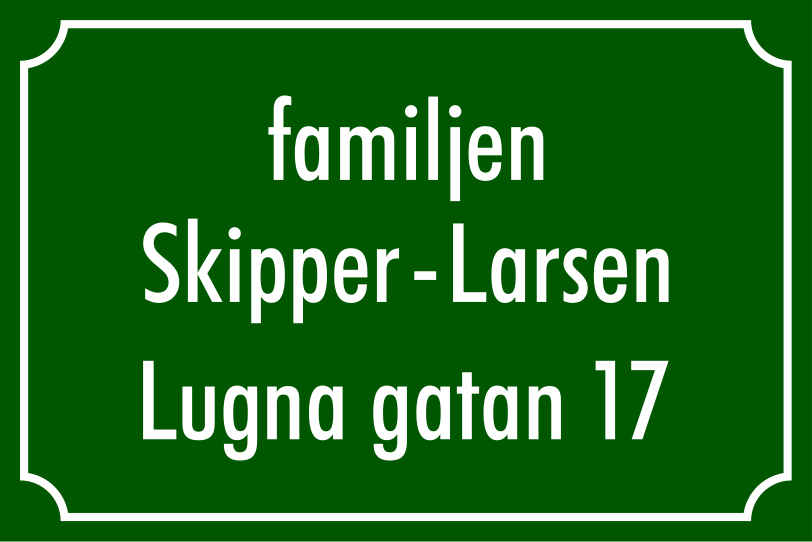 Nimikyltti Nostalgia vihreä, Futura / Ranskalainen - 6