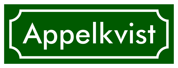 Nimikyltti Nostalgia vihreä, Futura / Ranskalainen