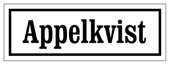 Nimikyltti Valkoinen, Clarendon / Suora