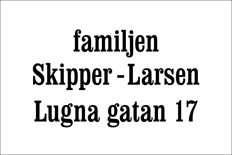 Nimikyltti Valkoinen, Clarendon / Ei - 6