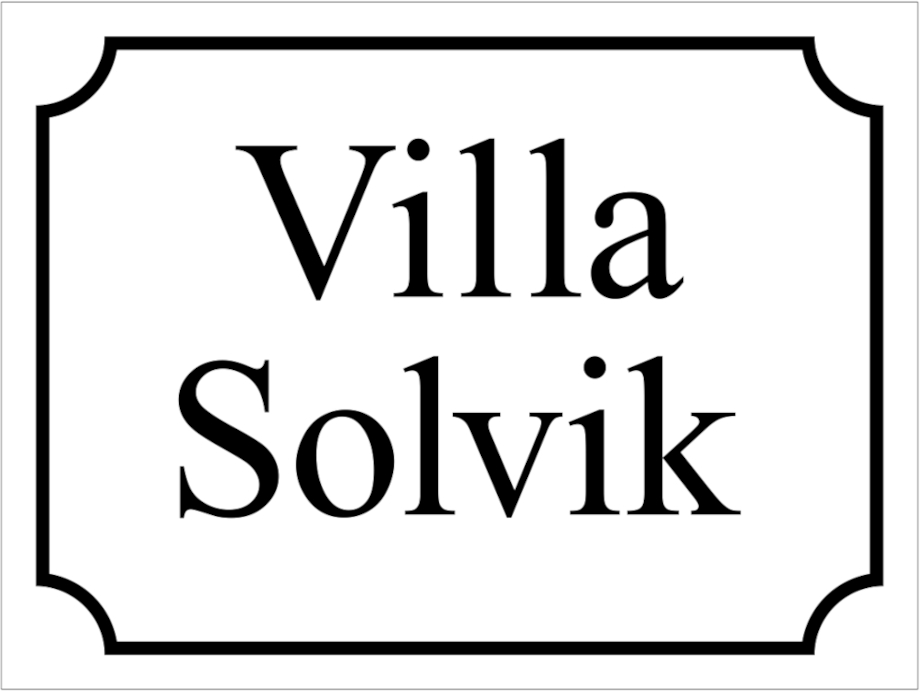 Namnskylt Vit, Times regular / Fransk - 4