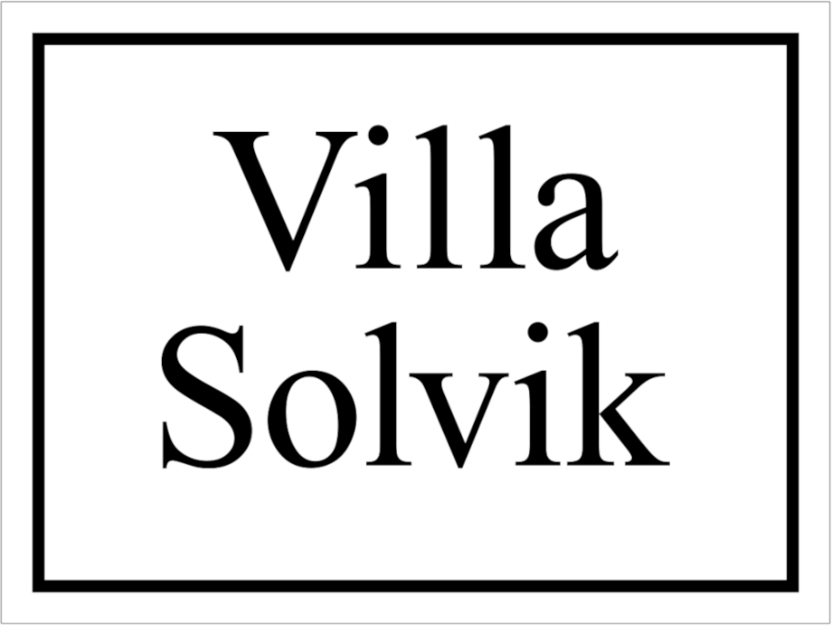 Namnskylt Vit, Times regular / Rak - 4