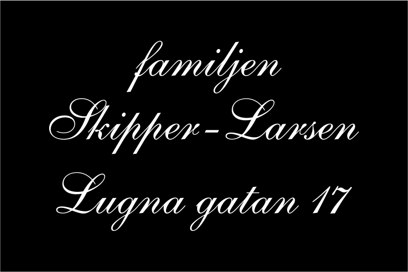 Namensschild Schwarz, Shelley / Kein - 6