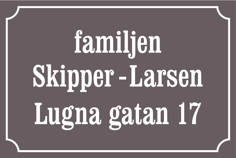 Namnskylt Mellangrå, Clarendon / Fransk - 6