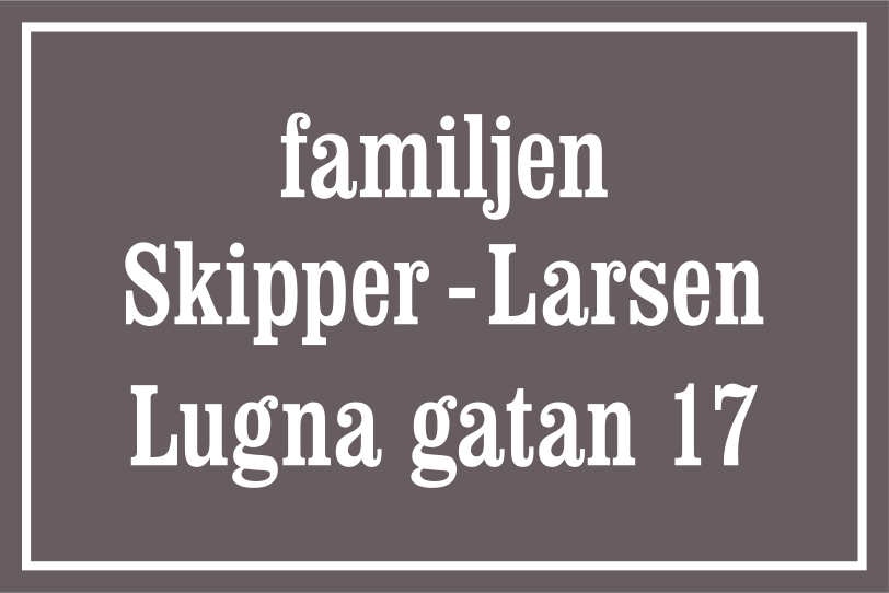 Namnskylt Mellangrå, Clarendon / Rak - 6