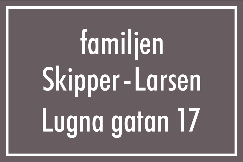 Nimikyltti Keskiharmaa, Futura / Suora - 6