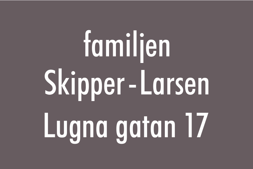 Nimikyltti Keskiharmaa, Futura / Ei - 6