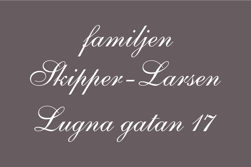 Namensschild Mittelgrau, Shelley / Kein - 6