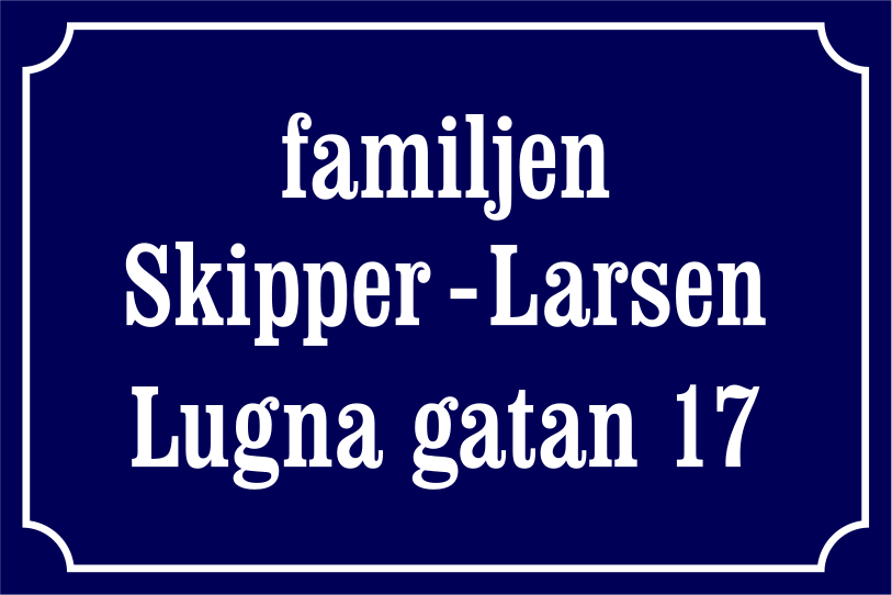 Namnskylt Gatublå, Clarendon / Fransk - 6